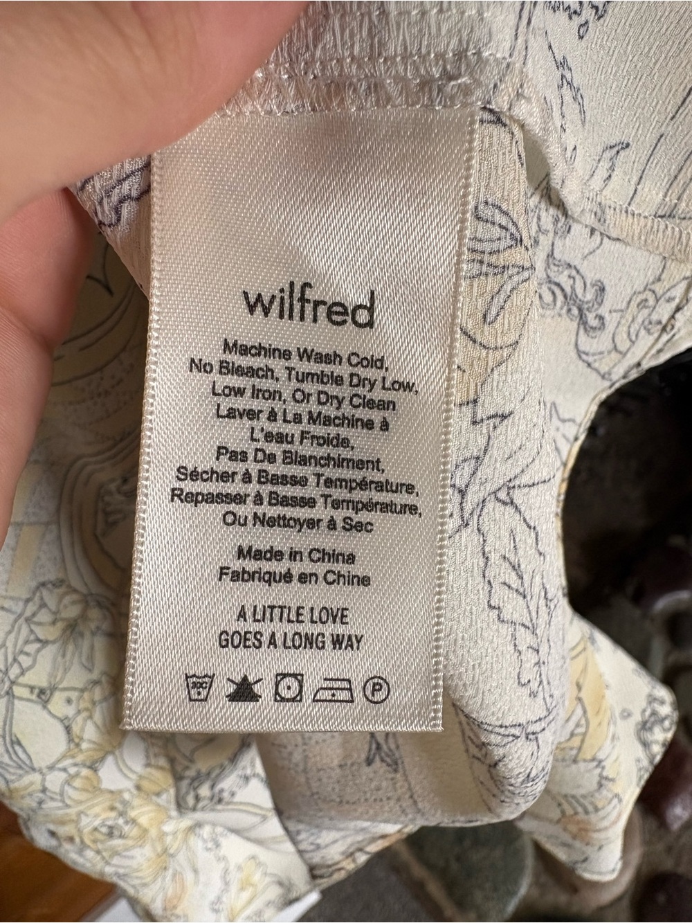 Wilfred Aritzia Cottagecore Floral Peplum Blouse Medium Yellow - Picture 6 of 7